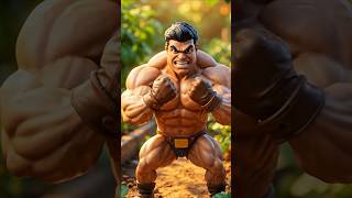 Kela Khao Aur Body Banao 👍 #ai #aivideo #village #shorts #bodybuilding