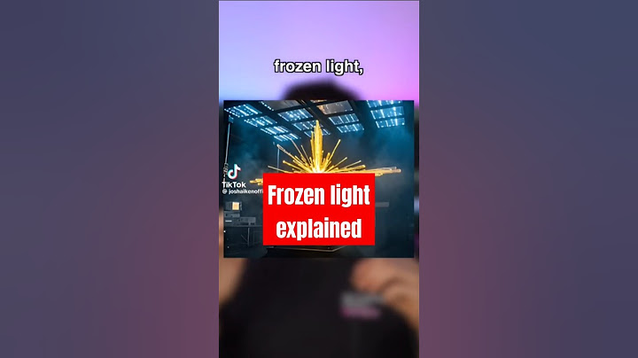 Frozen light? Not so fast