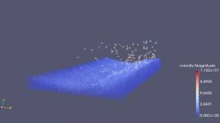 DAM Break Model-SPH Simulation