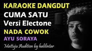 Karaoke Dangdut Cuma Satu || Nada Cowok