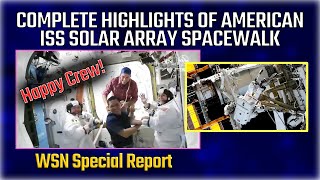 NASA Space Station Spacewalk U.S. EVA 85 - Duo Overcomes Broken Pliers to Install Solar Array Mount