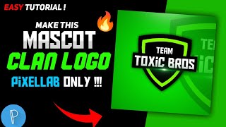 Make This Esports Mascot Gaming Team / Clan Logo On Android ! Pixellab Only ! | Nikzy GFX screenshot 5