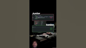 Junior Vs Senior Fronted developer 😂😂#programming #webdevelopment #html #css #coding #html5 #coder