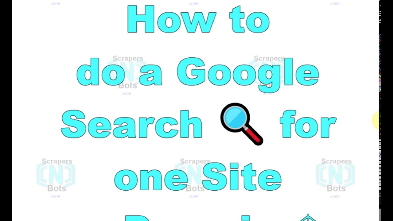 How to do GOOGLE IMAGE SEARCH π SINGLE WEBSITE or Domain πΈ