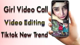 Girl Video Call Video Editing || Girl Fake Video Call || Tiktok New Trend screenshot 4