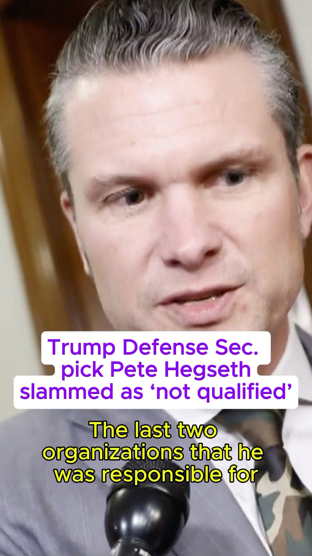 Trump Defense Sec. pick slammed as ‘not qualified’