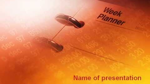 Business Diary PowerPoint Template by PoweredTemplate.com