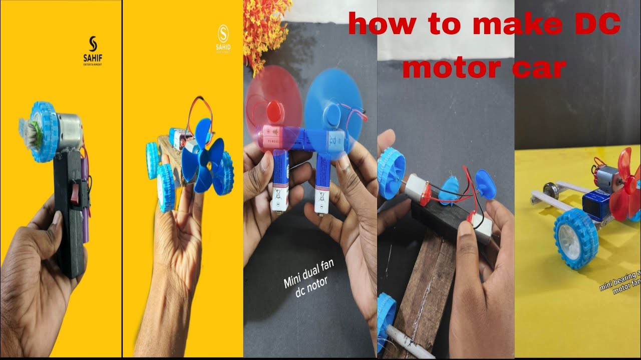 How to make remote control car | with dc motor | fan dc motor | battery
