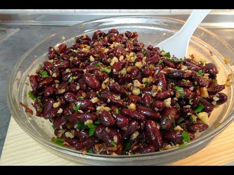 САЛАТ ИЗ КРАСНОЙ ФАСОЛИ С ГРЕЦКИМИ ОРЕХАМИ вкусный рецепт от Inga Avak