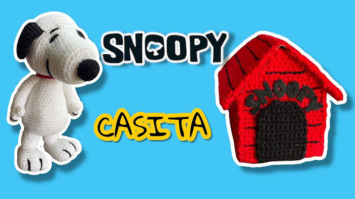 Te enseño cómo tejer LA CASITA de Snoopy de Peanuts amigurumi paso a paso tutorial crochet
