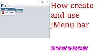 Java - How To Add And Use jMenuBar, jMenu, jMenuItem In Java NetBeans [With Source code]