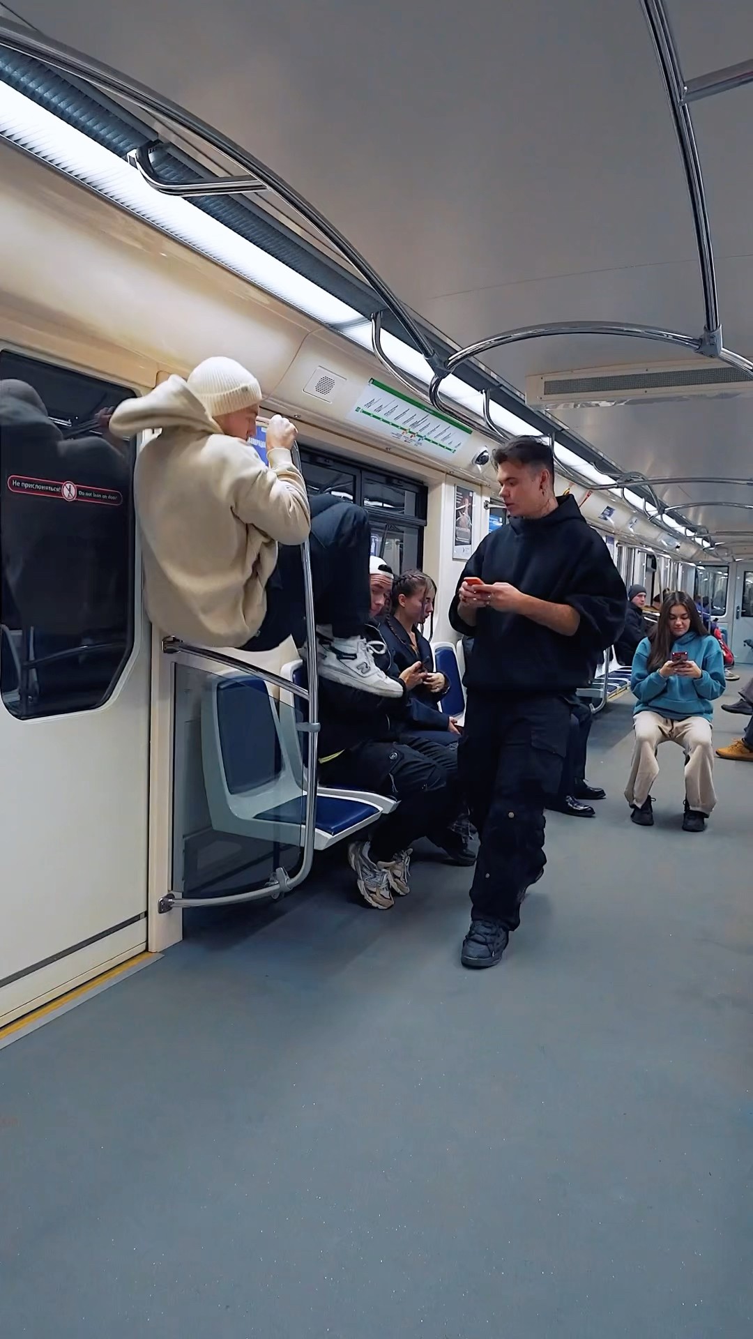 Cutting The Line in Metro: Funny Reactions?? #kiryakolesnikov #prank #funny #comedy #tiktok