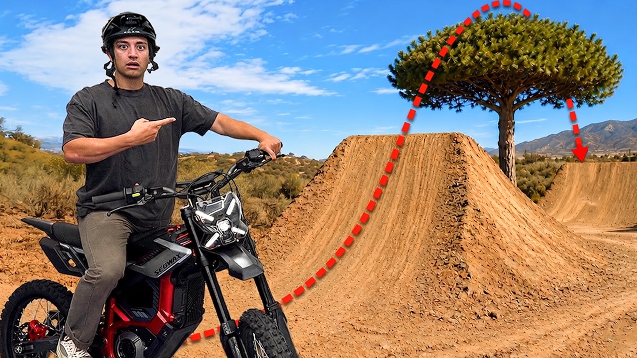I Jumped My New Dirt Bike Over a Tree - YouTube