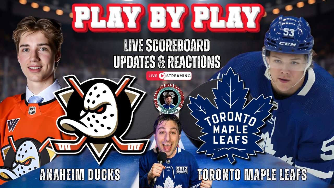 🏒 LIVE: Toronto Maple Leafs vs Anaheim Ducks NHL Play by Play & Reactions!
