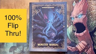 NEWest D&D Core Book! Alternative Cover Dungeons and Dragons Monster Manual (2025) 100% Flip in 4K