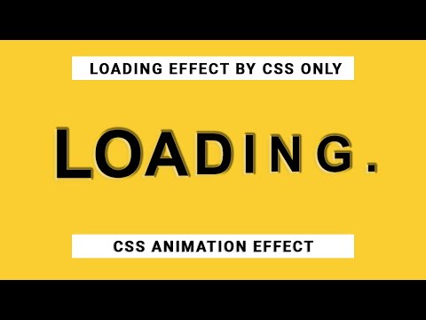 Loading Animation Effect In HTML And CSS With Source Code || Creative Networks