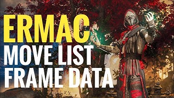 MK1 | Ermac All Moves List Showcase Gameplay (FRAME DATA)