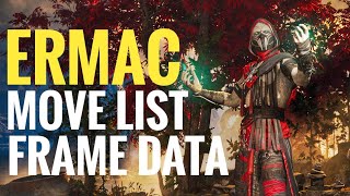 MK1 | Ermac All Moves List Showcase Gameplay (FRAME DATA)