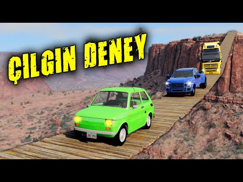 ARABALARI SALLANAN KÖPRÜ İLE İMTİHANI | Bridge Accidents | // çılgın deney // BeamNG.drive