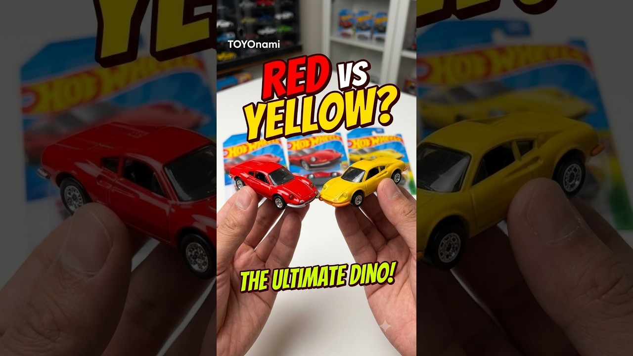 Hot Wheels Dino 206 GT Comparison: 5-Pack vs 2026 G Case vs P Case