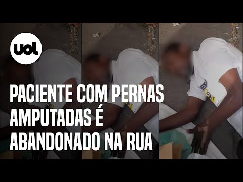 Paciente com pernas amputadas é colocado para fora de hospital no Rio de Janeiro