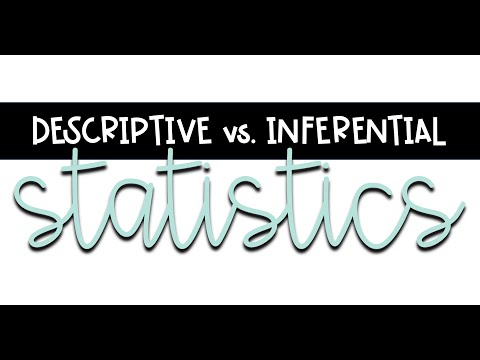 Descriptive vs. Inferential - High School Statistics