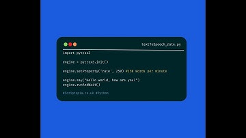 Python pyttsx3 - Change text to speech rate