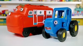 Поиграем в Синий трактор - Паровозики Чаггингтона едут к врачу делать прививки - Поиграйка для детей