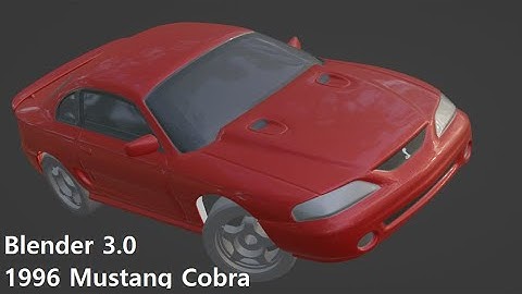 Blender 3.0 - 97 Ford Mustang Cobra Modeling