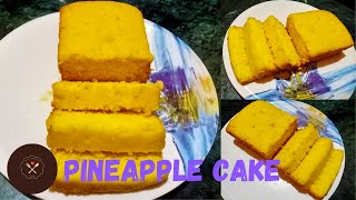 No oven pineapple sponge cake recipe | Soft pineapple cake | Cake recipe | Priti's Homestyle Cooking