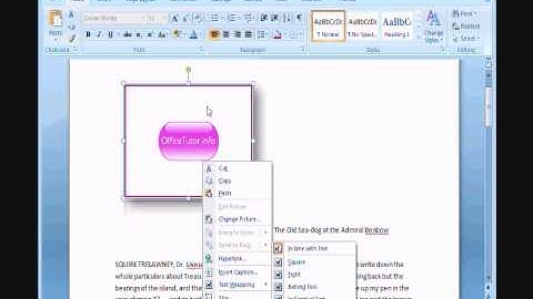 OfficeTutor.info : Word2007 - How to Place Text Around Inserted Picture or Photo