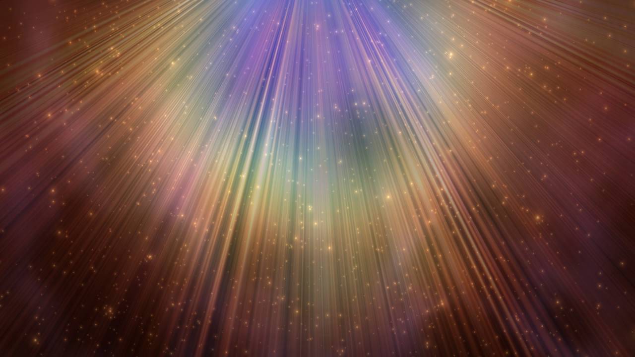 4K Colorful Worship Rays Animated Wallpaper Motion Background 2160p