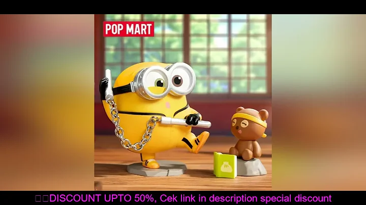 POP MART Minions Bedtime Stories by Bob and Tim Series Blind Box Toys Anime Action Figure Surprise G