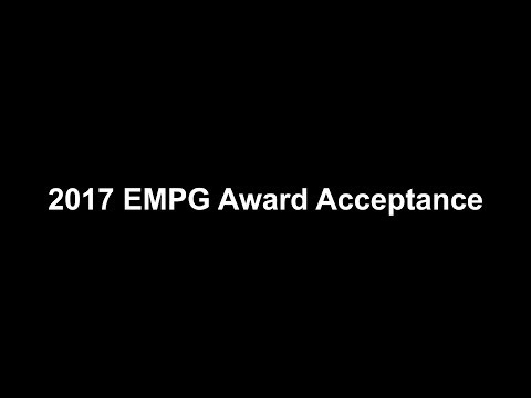 EMPG Award Acceptance