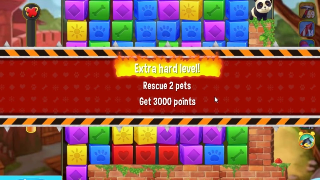 Pet Rescue Saga level 2621 no boosters - 5 moves left ►TOBIAS DEAMON◄