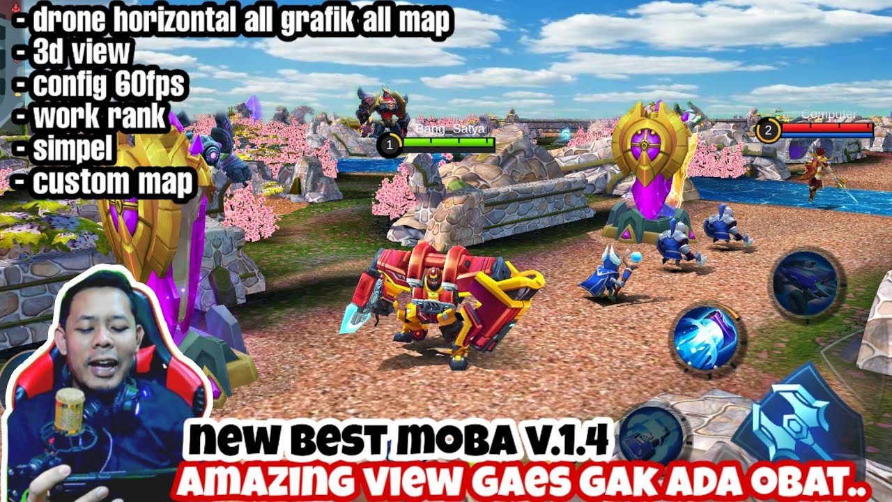 new drone view horizontal and 3d view mobile legends!! best moba injector v.1.4 work rank patch