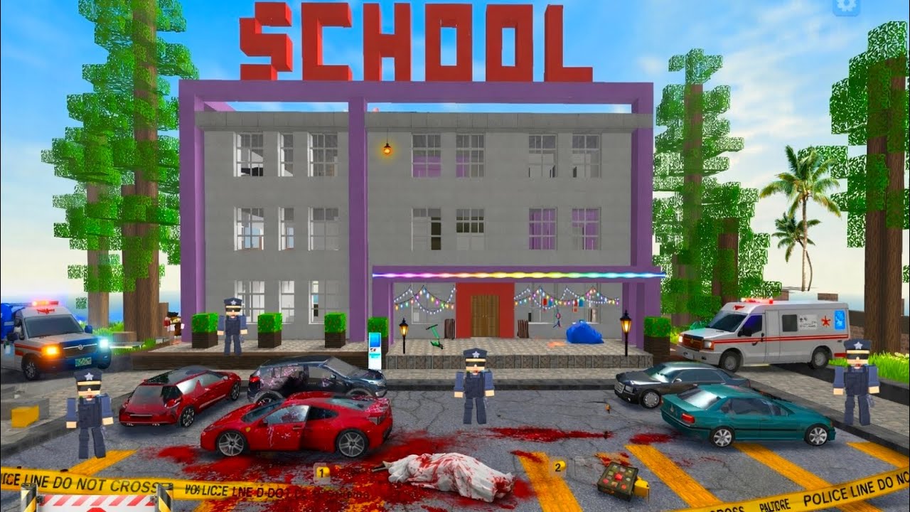 Insane Man Jumps on School Roof and Causes Total Chaos Outside