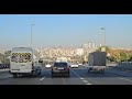Istanbul road timelapse: busy motorway O-1 from west towards city center