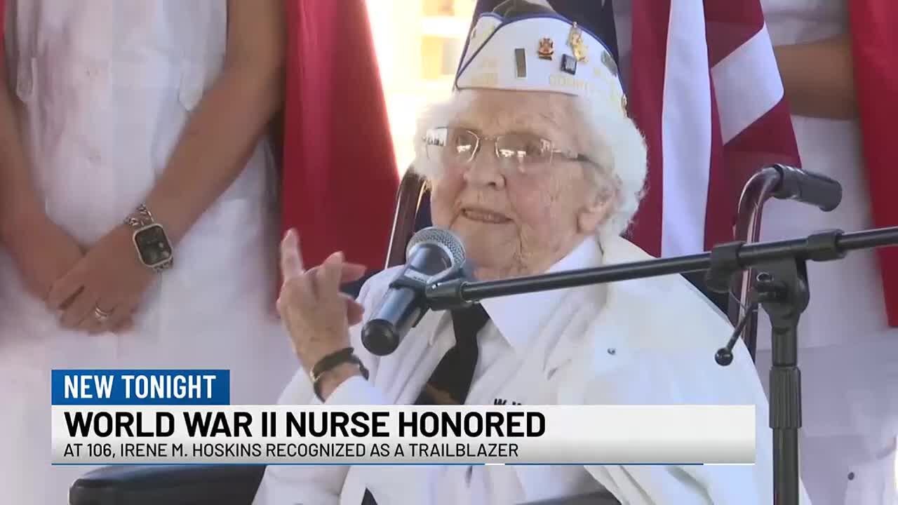 106-year-old WWII nurse, trailblazer honored in Bay City