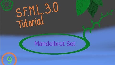 SFML 3.0 Tutorial 9: The Mandelbrot set