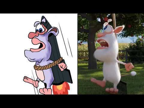 Booba Fun in the farm - funniest cartoon drawing meme 😅😂