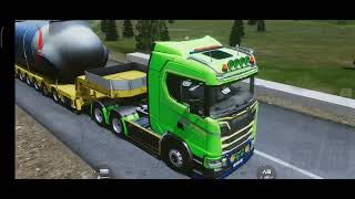 Truckers Of Europe 3 Mobile Gameplay | Delivering Turbine Motor Through The Alps mountain