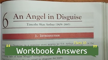 An Angel in Disguise | Workbook Answers📒 | Class 10 | ICSE #molly #workbooksolution #english