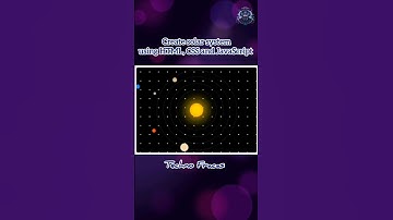 Create Solar System Animation using HTML, CSS & JavaScript | Coding Tutorial for Beginners