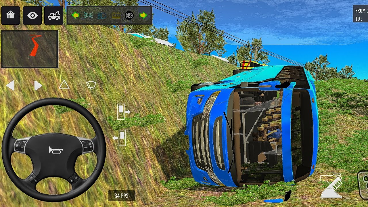 🔥 bus simulator indonesia | 👮‍♂️ new euro coach bus simulator indonesia | Android Gameplay 