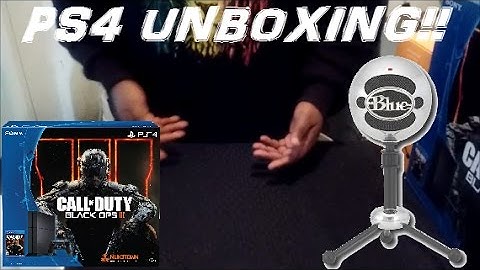 PS4 (and Blue Snowball Mic) Unboxing |Turn the volume DOWN before it gets to 5:00|