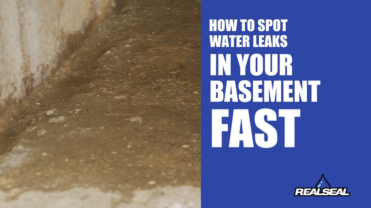 How to Spot Water Leaks in Your Basement Fast! - YouTube