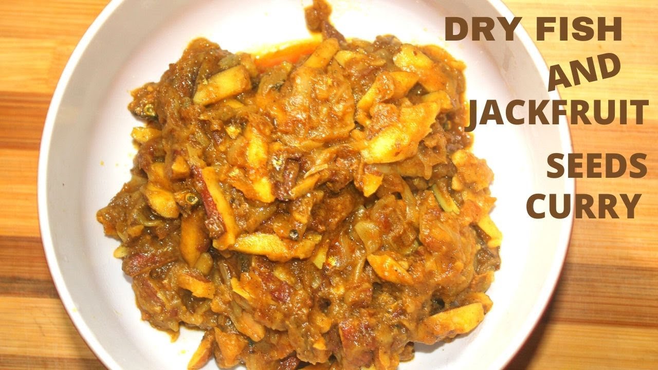 Dry Fish Curry Dry Fish Gravy Recipe Jackfruit seeds with dry fish