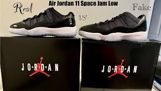 Air Jordan 11 Low Space Jam Real VS Fake