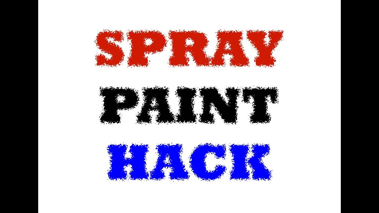tip for applying spray paint in hard to reach places youtube spray paint font